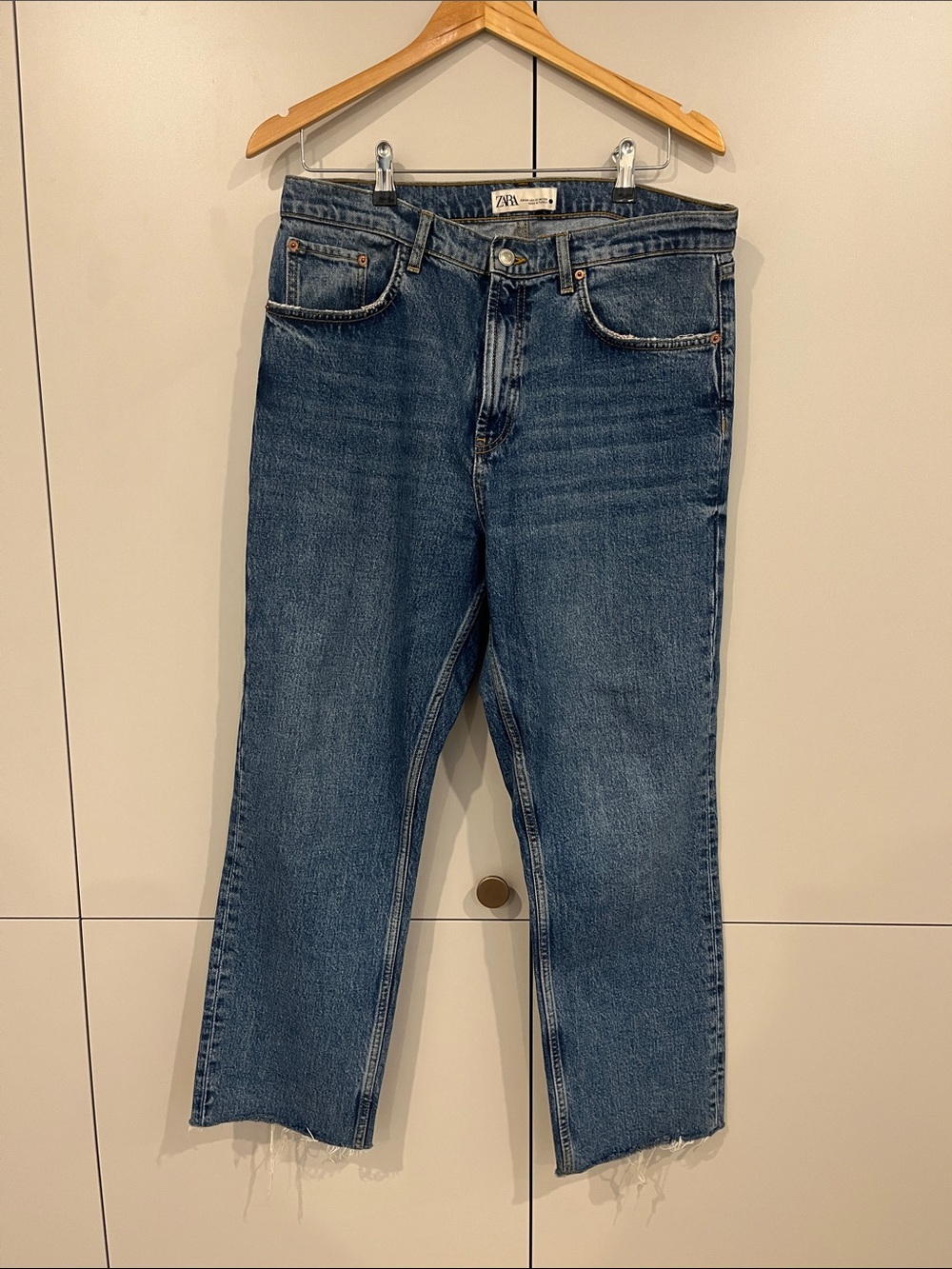 Zara Classic Blue Denim Straight Jeans